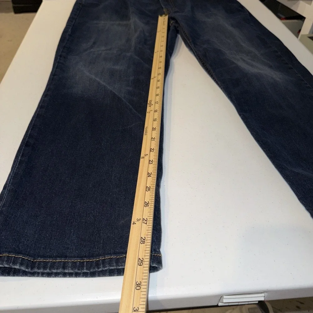 Levis 541 Athletic Fit Stretch Jeans Men's Sz 40W 30L Blue Dark Wash Water Marks